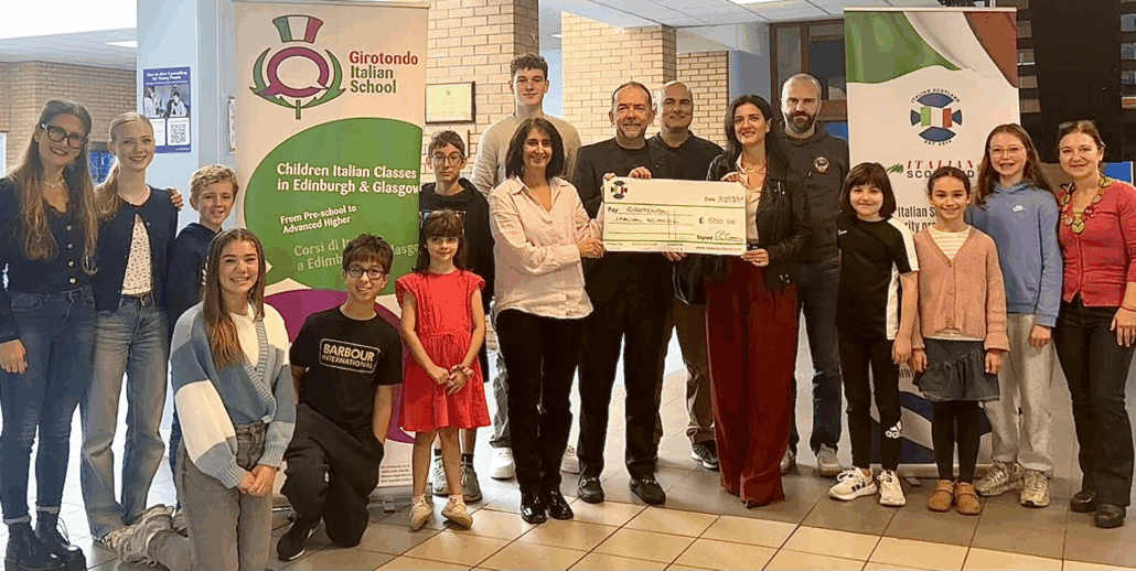 Italian Scotland -Girotondo Italian School in Glasgow donation